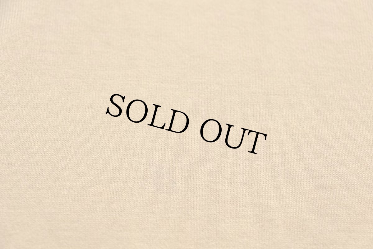 画像7: 60s CHAMPIONチャンピオン ランタグ FAITH Church LUTHERAN 三段中抜き フロッキープリント コットン ラグランTシャツ マスタード×紺 44 (7)