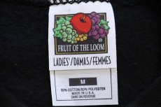 画像4: デッドストック★90s USA製 FRUIT OF THE LOOM 無地 スウェット 黒 L-M★ブランク (4)