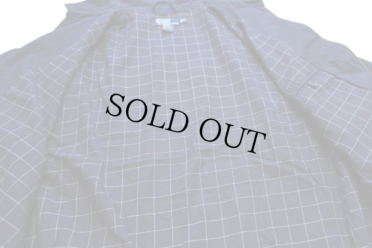 画像5: 00s ポロ ラルフローレン ワンポイント チンスト付き ポリエステルジャケット 紺 XL (5)