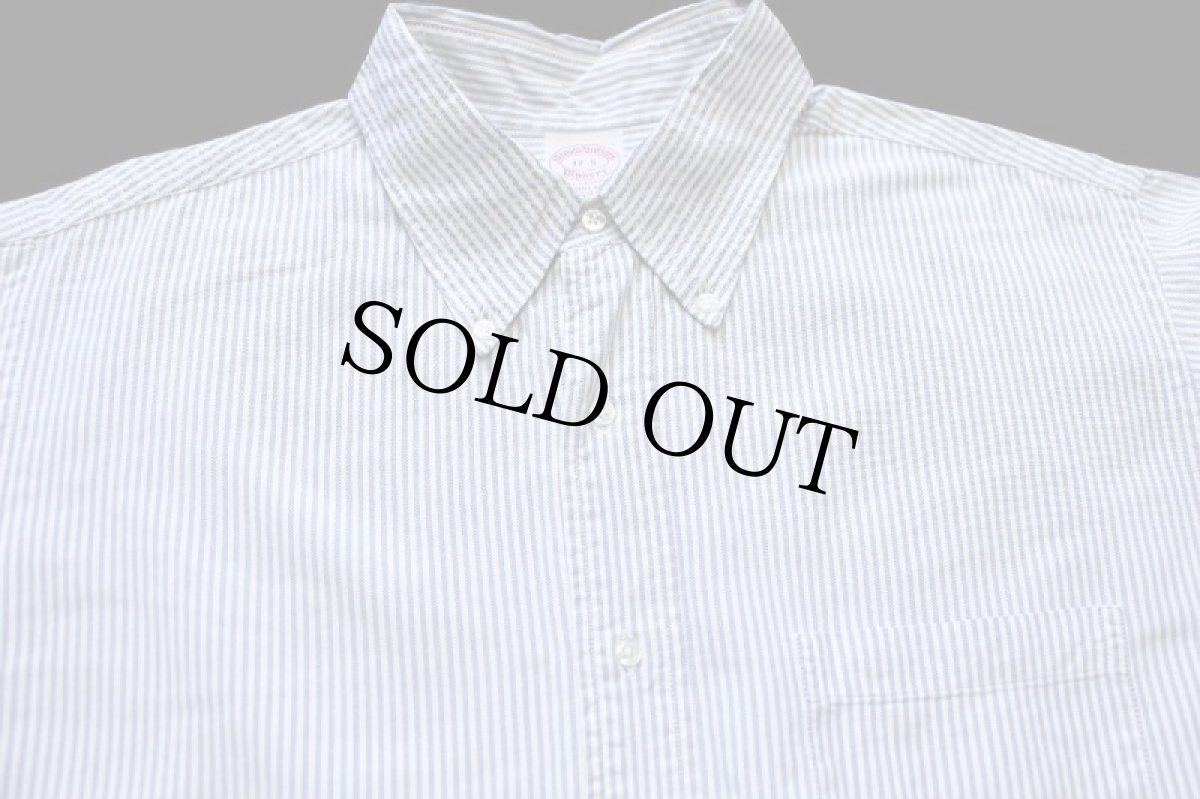 画像3: 80s USA製 Brooks Brothersブルックスブラザーズ Makers ストライプ ボタンダウン オックスフォード コットンシャツ カスタム (3)