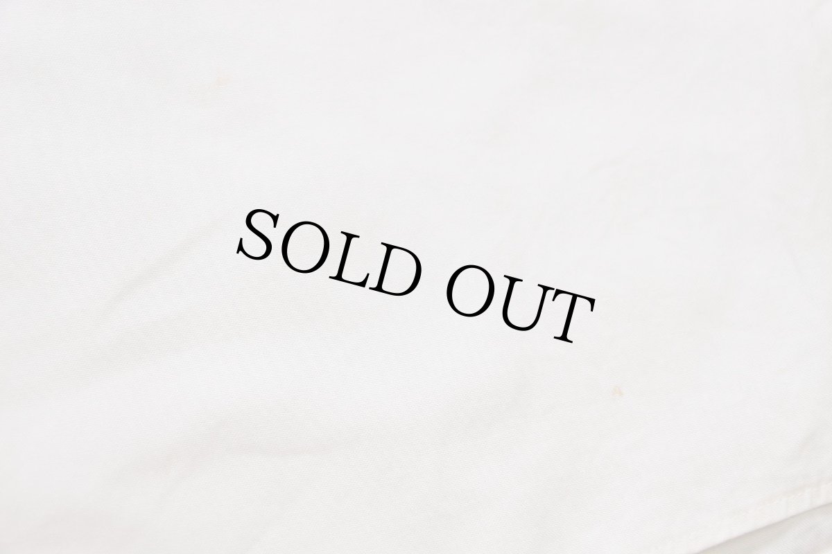 画像7: 90s USA製 Brooks Brothersブルックスブラザーズ Makers 無地 ワイドカラー コットンシャツ アイボリー 17-5 (7)