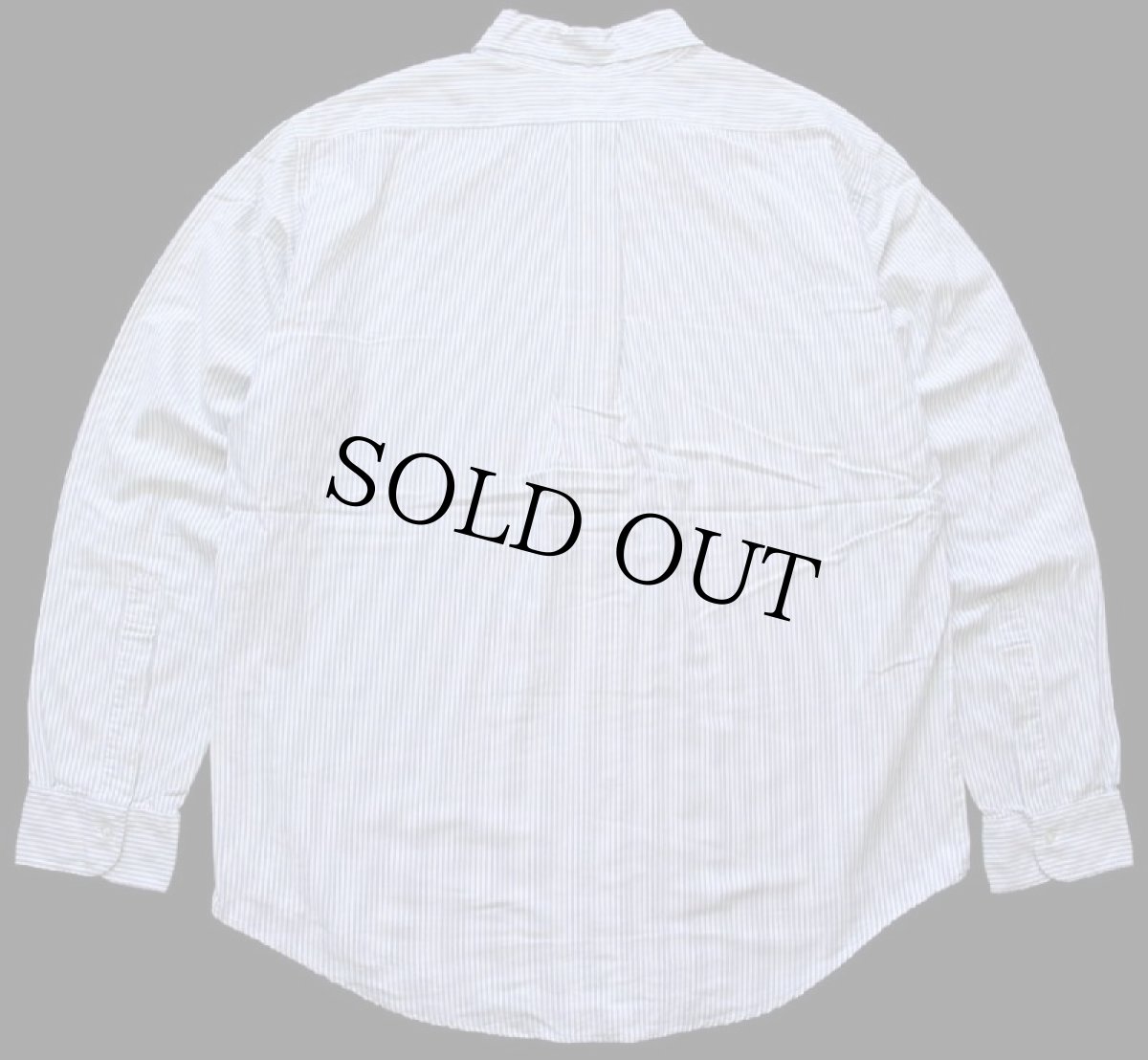 画像2: 80s USA製 Brooks Brothersブルックスブラザーズ Makers ストライプ ボタンダウン オックスフォード コットンシャツ カスタム (2)