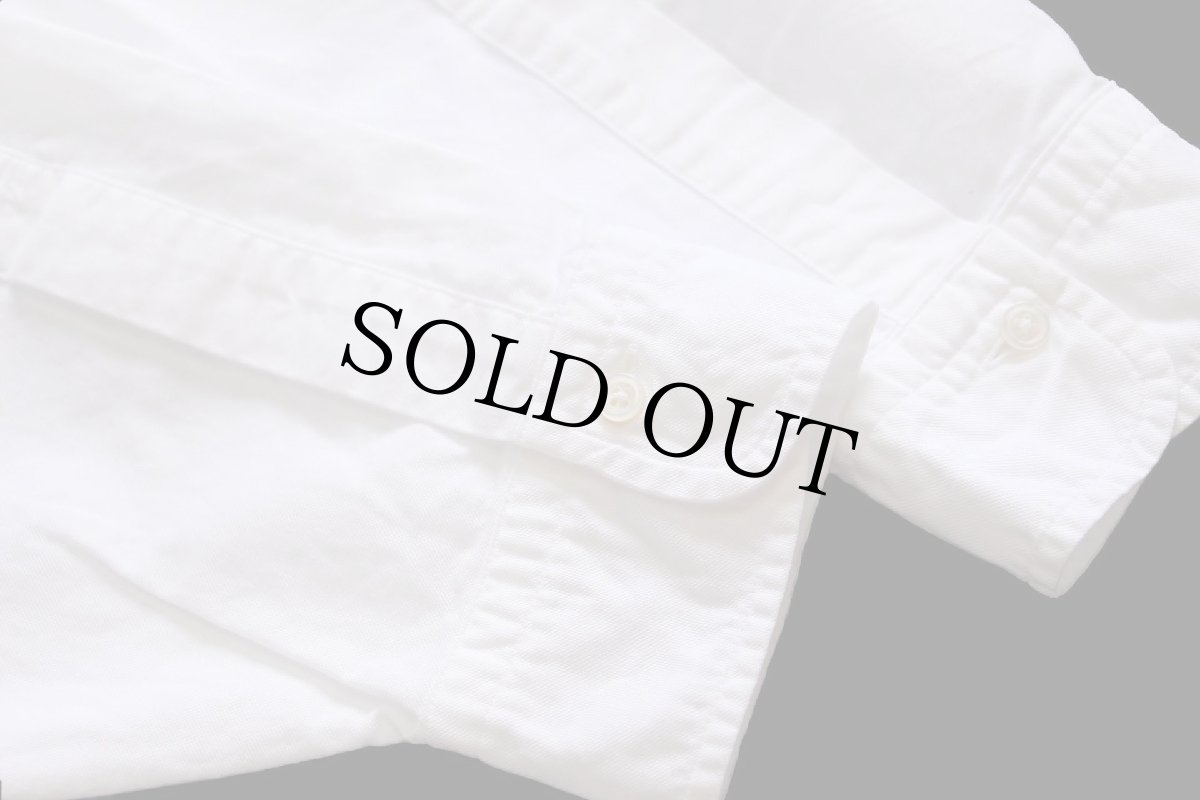 画像7: USA製 Brooks Brothersブルックスブラザーズ Makers MADISON 無地 ボタンダウン オックスフォード スーピマ コットンシャツ 白 18.5 (7)