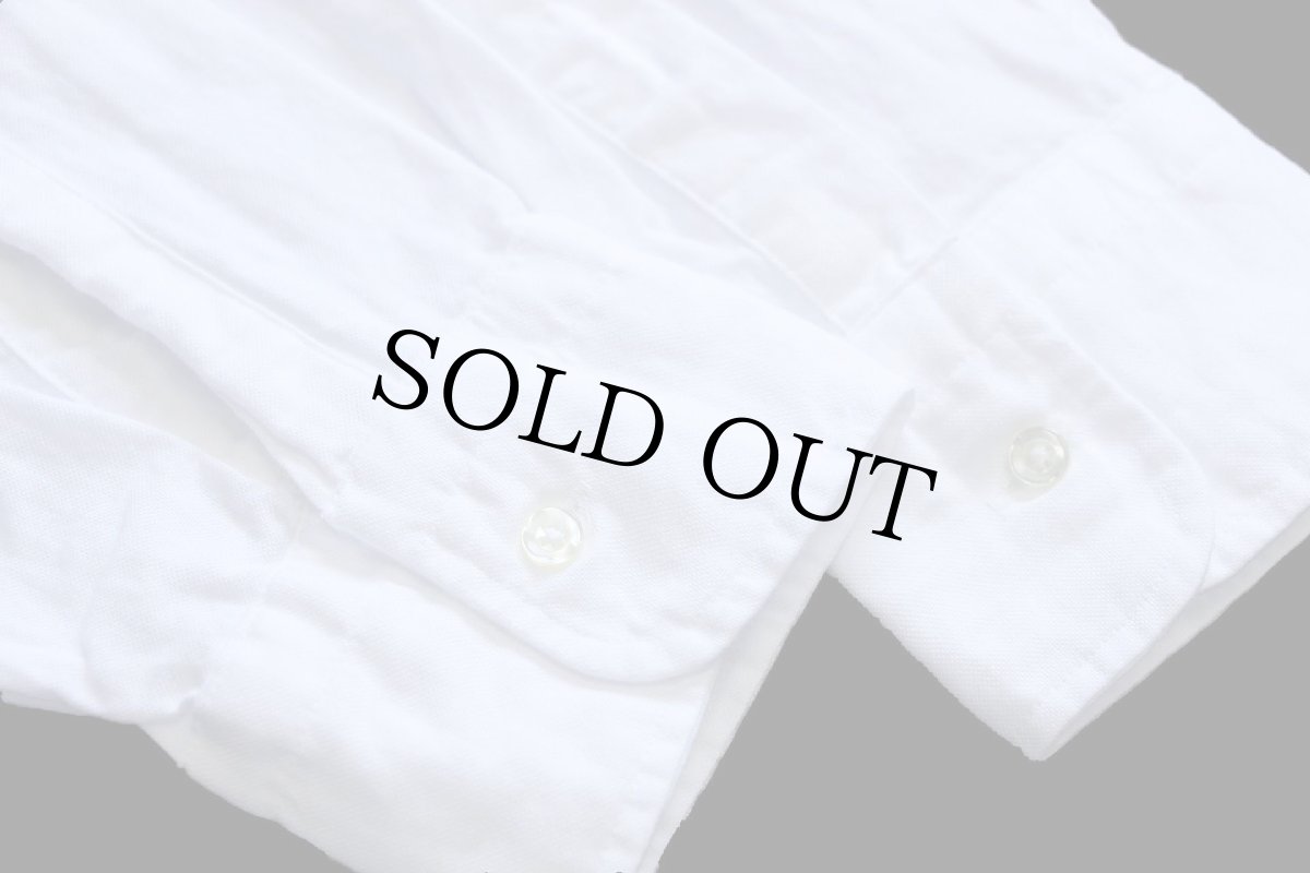 画像5: 80s USA製 BROOKSGATE BROOKS BROTHERSブルックスブラザーズ 無地 ボタンダウン オックスフォード コットンシャツ 白 15.5 (5)