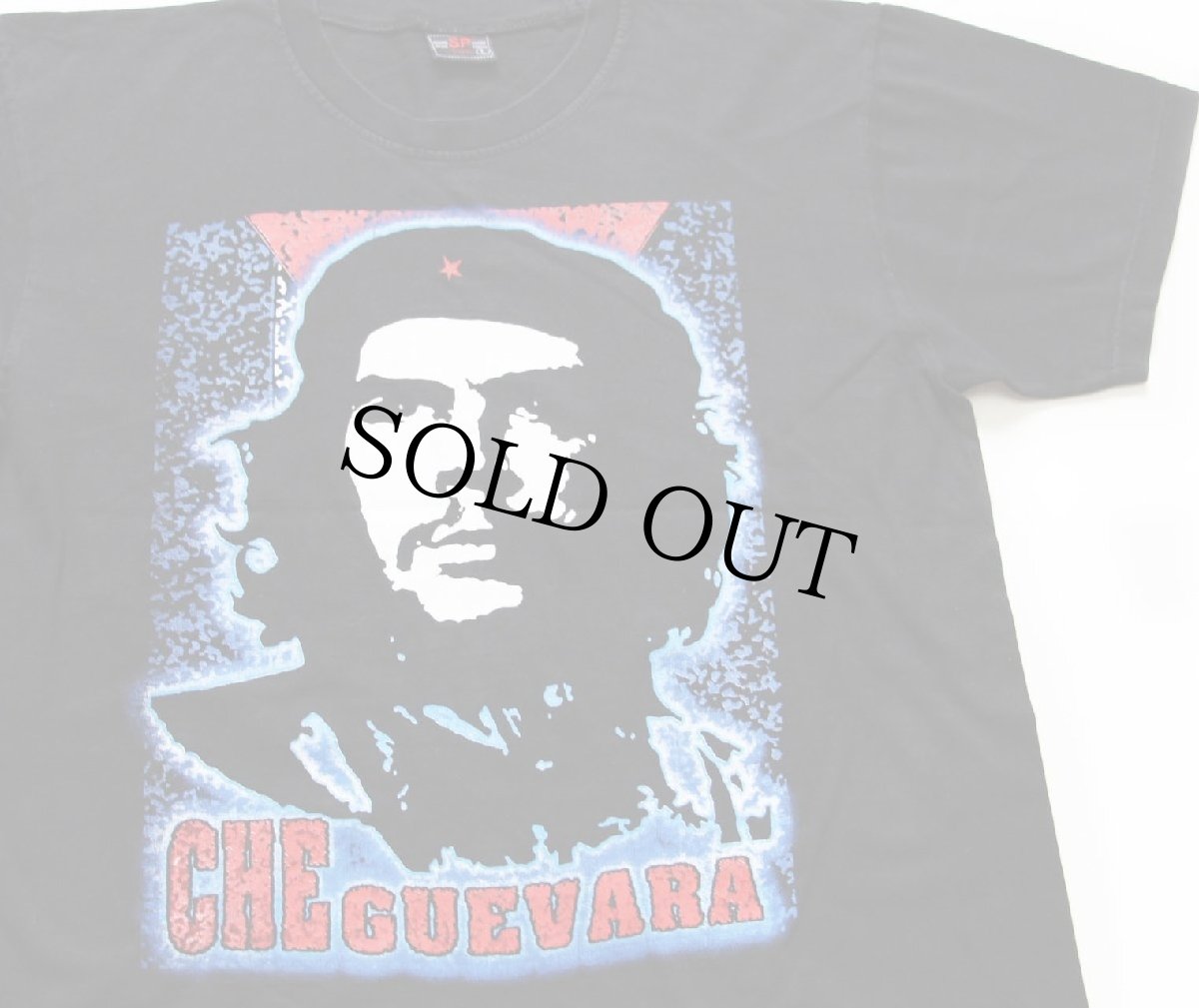 画像1: CHEGUEVARA チェゲバラ 両面プリント コットンTシャツ 黒 L (1)