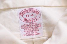 画像4: 90s USA製 Brooks Brothersブルックスブラザーズ Makers ボタンダウン オックスフォード コットンシャツ アイボリー 17-4 (4)