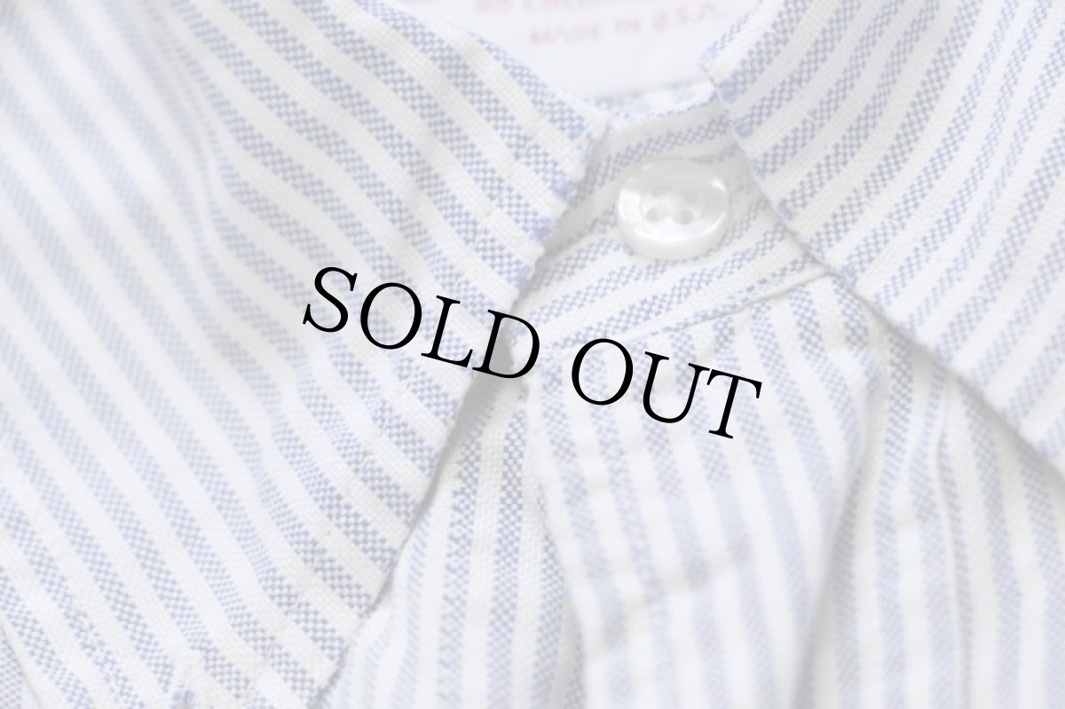 画像5: 80s USA製 Brooks Brothersブルックスブラザーズ Makers ストライプ ボタンダウン オックスフォード コットンシャツ カスタム (5)