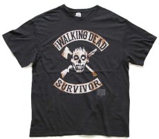 画像2: THE WALKING DEAD SURVIVOR ウォーキング デッド コットンTシャツ 黒 XL (2)