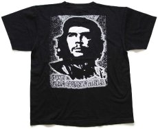 画像3: CHEGUEVARA チェゲバラ 両面プリント コットンTシャツ 黒 L (3)