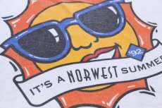 画像5: 90s USA製 IT'S A NORWEST SUMMER サン フェイス Tシャツ 白 XL (5)