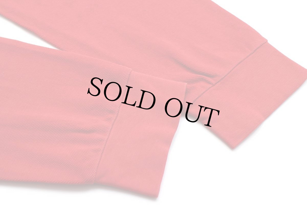 画像6: 90s LACOSTEラコステ ワンポイント コットン 鹿の子 長袖ポロシャツ 赤 5★115 (6)