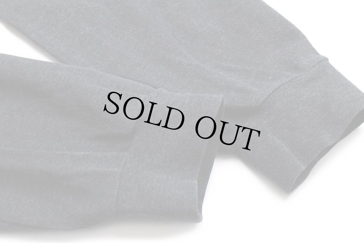 画像6: 80s LACOSTEラコステ ワンポイント コットン 鹿の子 長袖ポロシャツ チャコールグレー 4★114 (6)