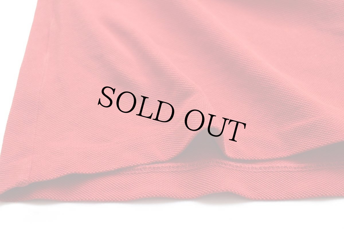 画像5: 90s LACOSTEラコステ ワンポイント コットン 鹿の子 長袖ポロシャツ 赤 5★115 (5)