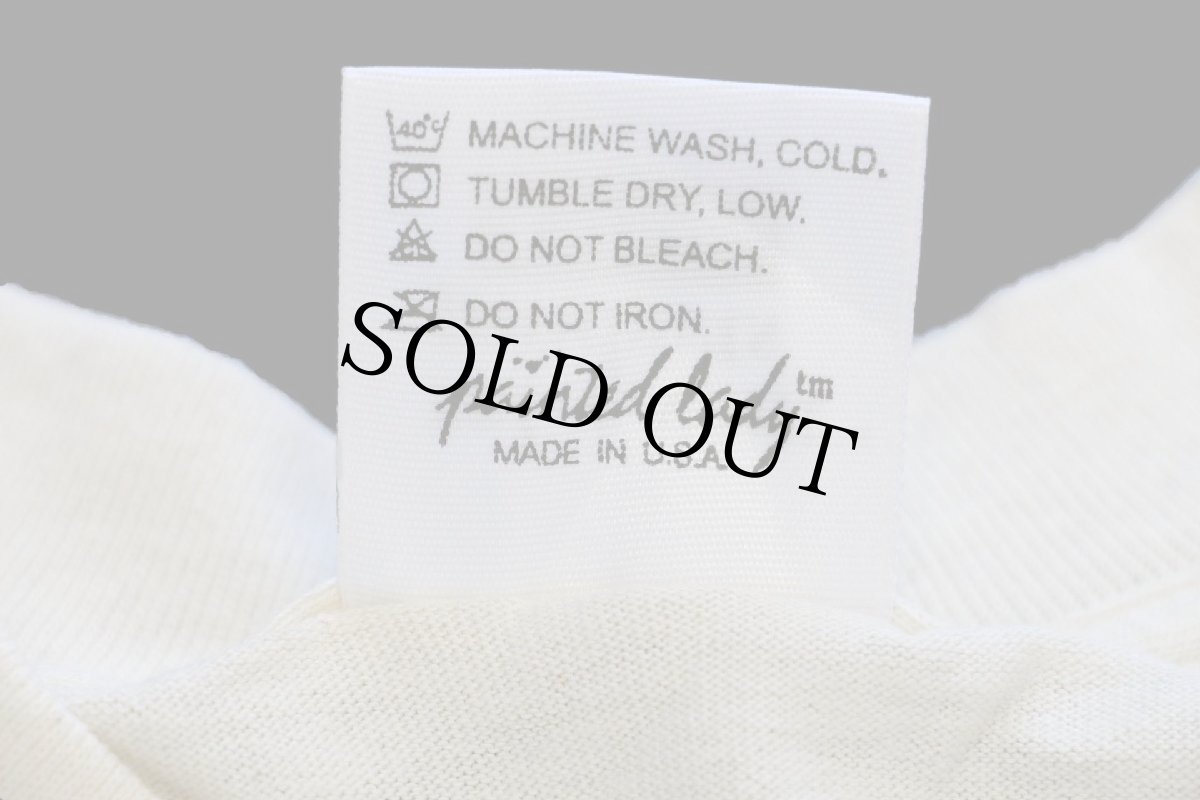 画像6: デッドストック★90s USA製 rel e vant products チューリップ アート コットンTシャツ 生成り XL★B (6)