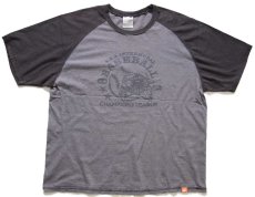 画像2: 00s NIKEナイキ AAA BASEBALL CHAMPIONS LEAGUE コットン ラグランTシャツ XXL★特大 (2)