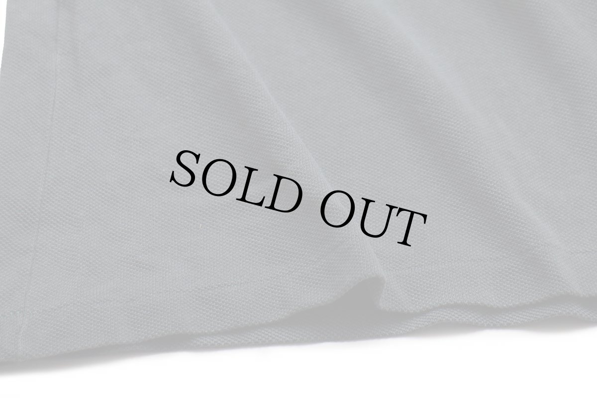 画像5: 90s LACOSTEラコステ ワンポイント コットン 鹿の子 長袖ポロシャツ グレー 4★113 (5)