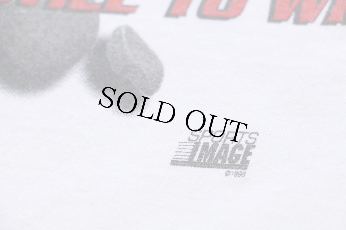 画像6: 90s USA製 NASCAR Dale Earnhardt 3 TRUE CHAMPION 両面プリント コットンTシャツ 白 M (6)