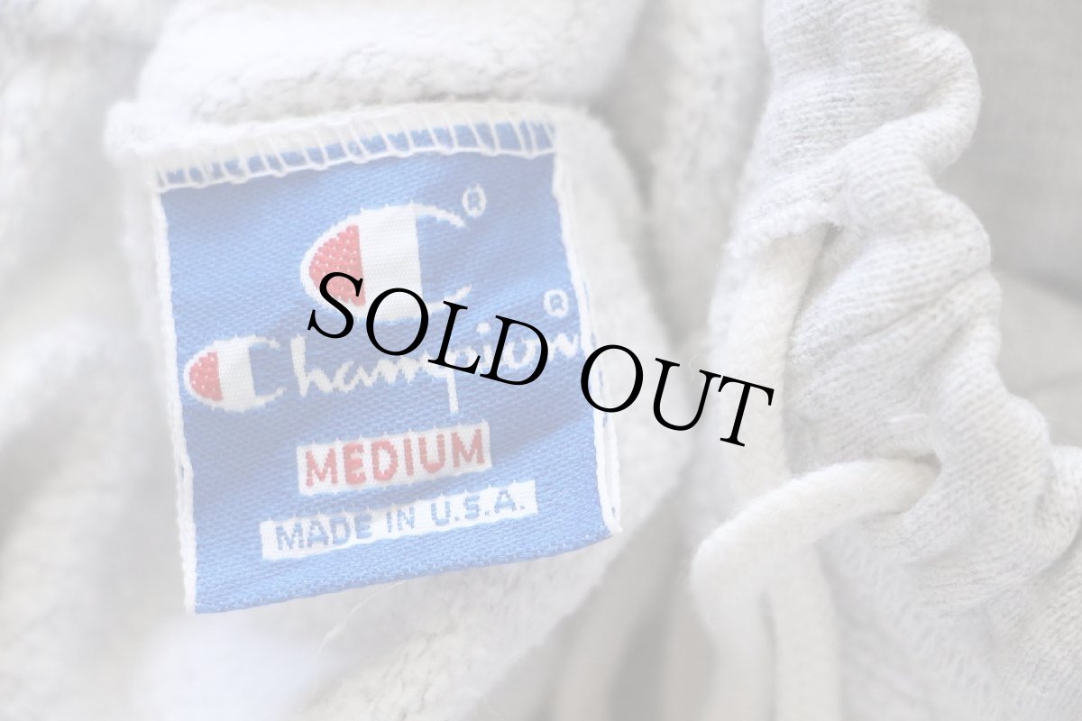 画像6: 90s USA製 Championチャンピオン ワンポイント スクリプト ロゴ刺繍 スウェットパンツ 杢ライトグレー M (6)