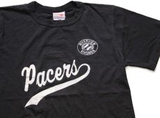 画像1: 80s カナダ製 Pacers RIVERVIEW KINSMEN 3 ナンバリング Tシャツ 黒 フェード M (1)