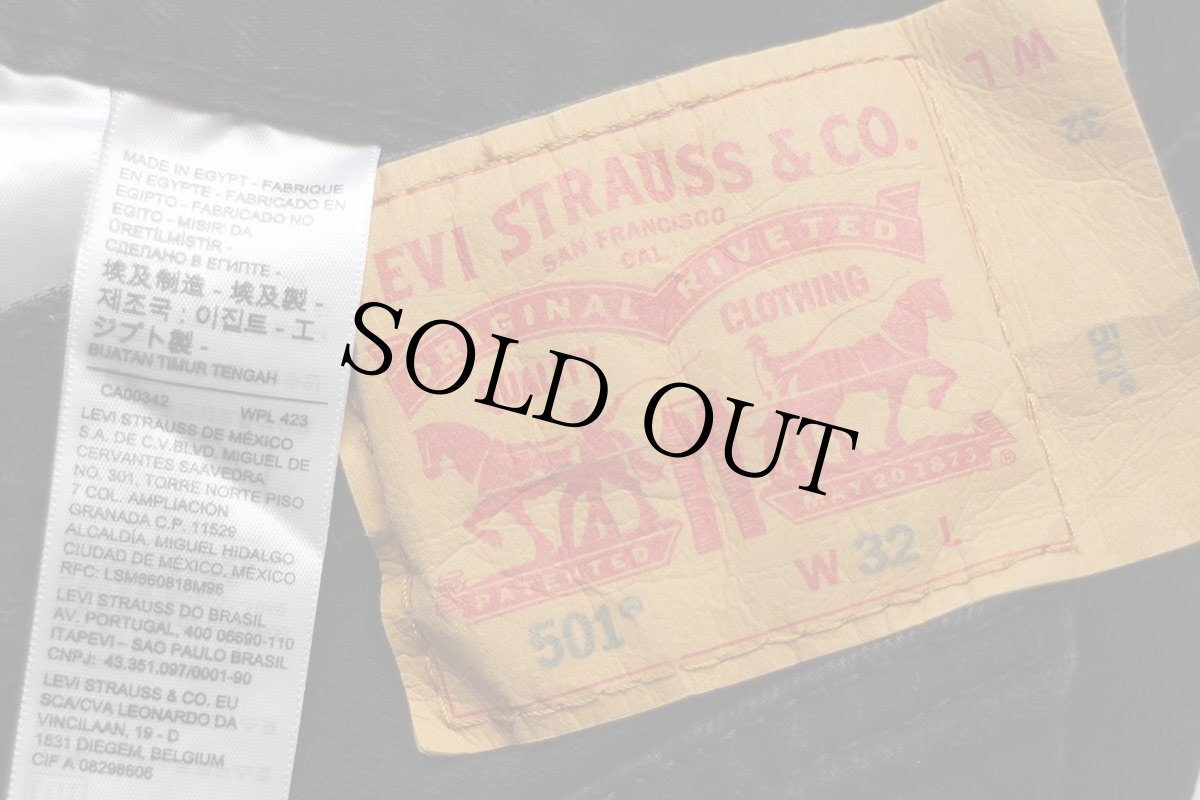 画像5: Levi'sリーバイス 501 ストレッチ ブラックデニム ショートパンツ w32 L9★ショーツ (5)