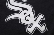 画像5: 00s Majestic MLB WHITE SOX ホワイトソックス ヘンリーネック Tシャツ 黒 XXL★特大 (5)