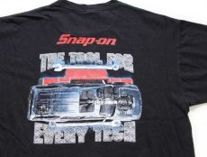 画像1: 00s Snap-on ロゴ THE TOOL FOR EVERY TECH コットンTシャツ 黒 XL (1)