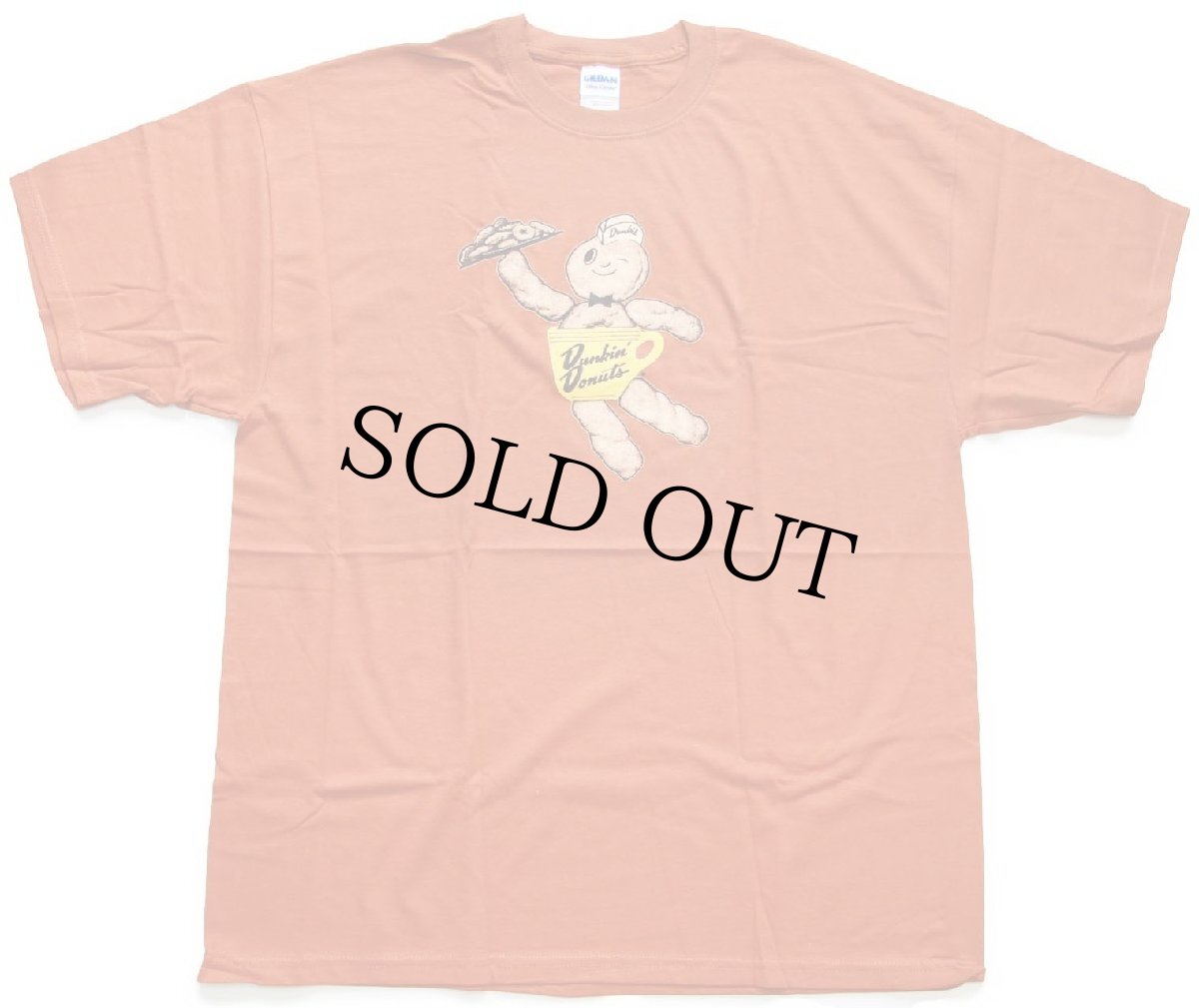 画像3: 未使用★Dunkin' Donuts ダンキンドーナツ マスコット コットンTシャツ レンガ XL (3)