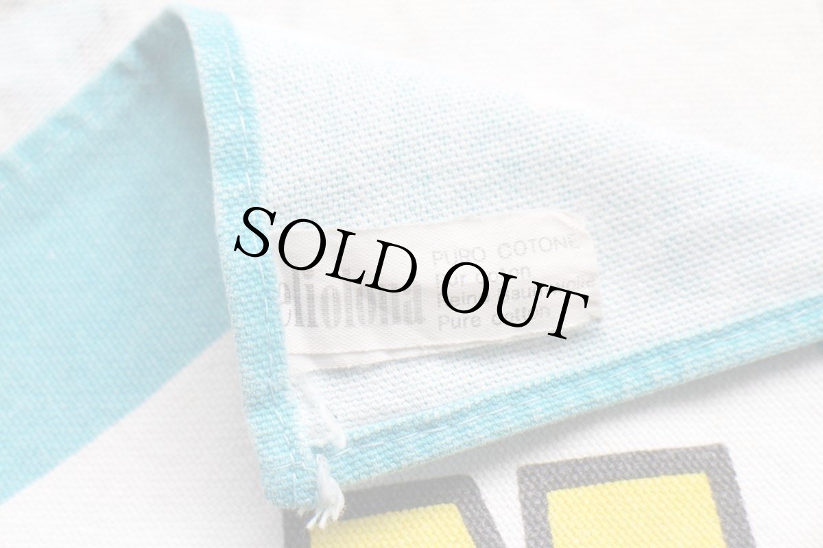 画像6: 90s イタリア製 eliolona SNOOPYスヌーピー 染み込みプリント キャンバス タペストリー (6)