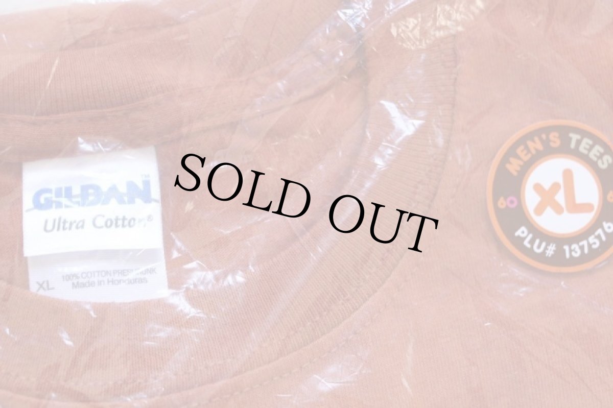 画像6: 未使用★Dunkin' Donuts ダンキンドーナツ マスコット コットンTシャツ レンガ XL (6)