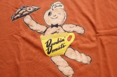 画像5: 未使用★Dunkin' Donuts ダンキンドーナツ マスコット コットンTシャツ レンガ XL (5)