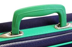 画像6: 70s Aviva SNOOPY スヌーピー ウッドストック スーツケース ナス紺×緑 (6)