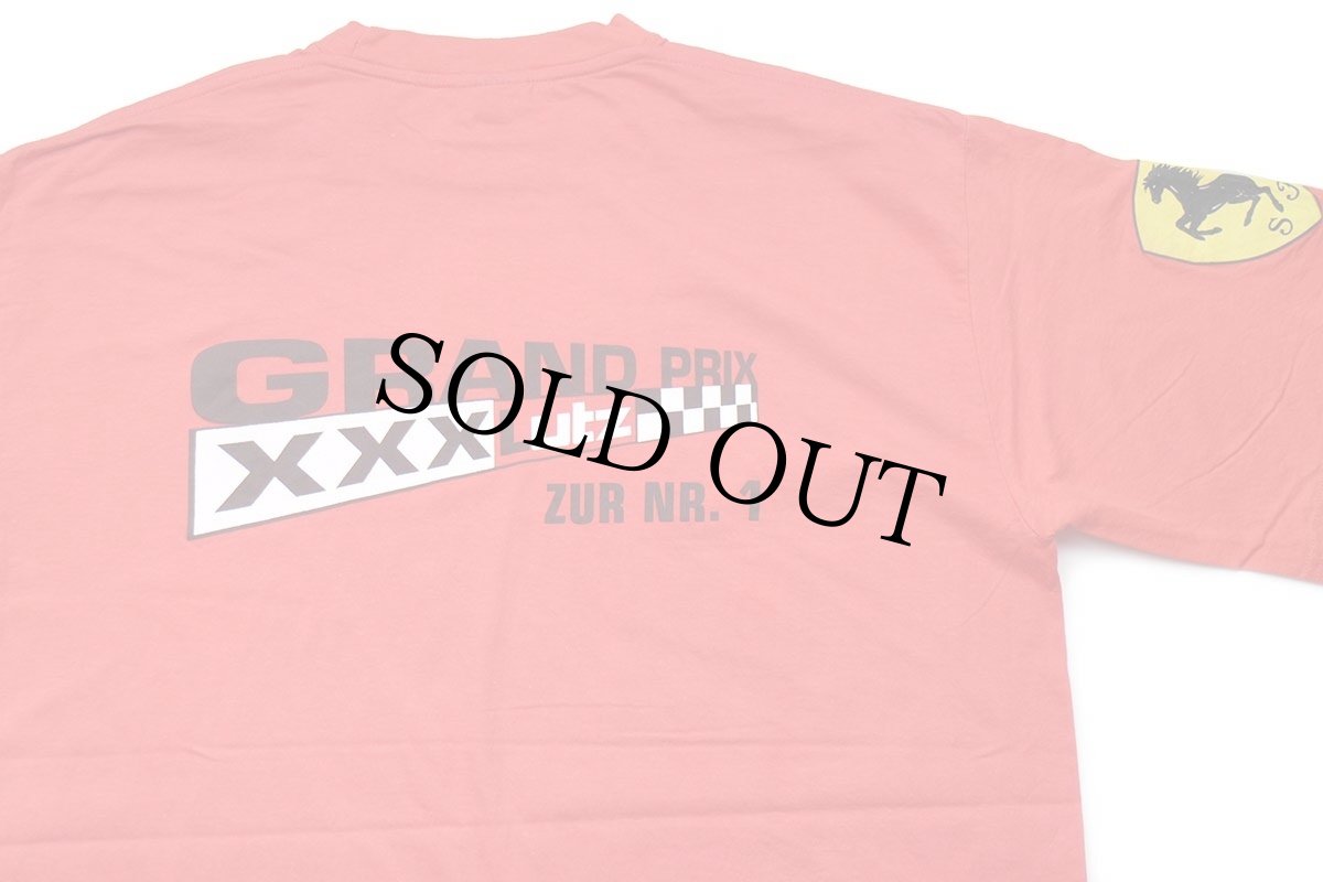 画像4: 00s GRAND PRIX Ferrariフェラーリ BRIDGESTONE HUGO BOSS ロゴ 両面プリント コットンTシャツ 赤 XL (4)