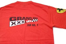 画像4: 00s GRAND PRIX Ferrariフェラーリ BRIDGESTONE HUGO BOSS ロゴ 両面プリント コットンTシャツ 赤 XL (4)