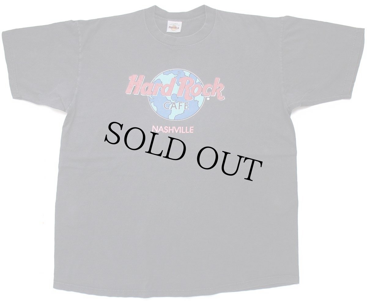 画像2: 90s USA製 Hard Rock CAFE ハードロック カフェ NASHVILLE コットンTシャツ 黒 XL (2)