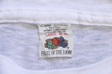 画像4: 80s USA製 FRUIT OF THE LOOM 無地 コットンTシャツ 白 L (4)