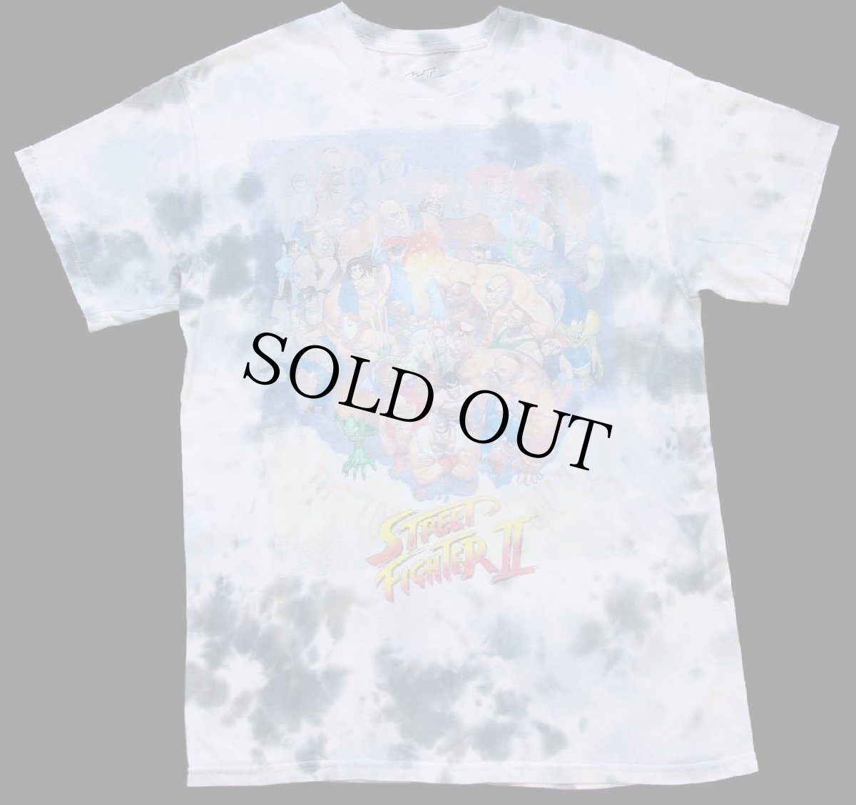 画像2: STREET FIGHTERII ストリートファイター2 タイダイ染め コットンTシャツ M (2)
