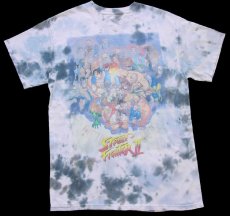 画像2: STREET FIGHTERII ストリートファイター2 タイダイ染め コットンTシャツ M (2)