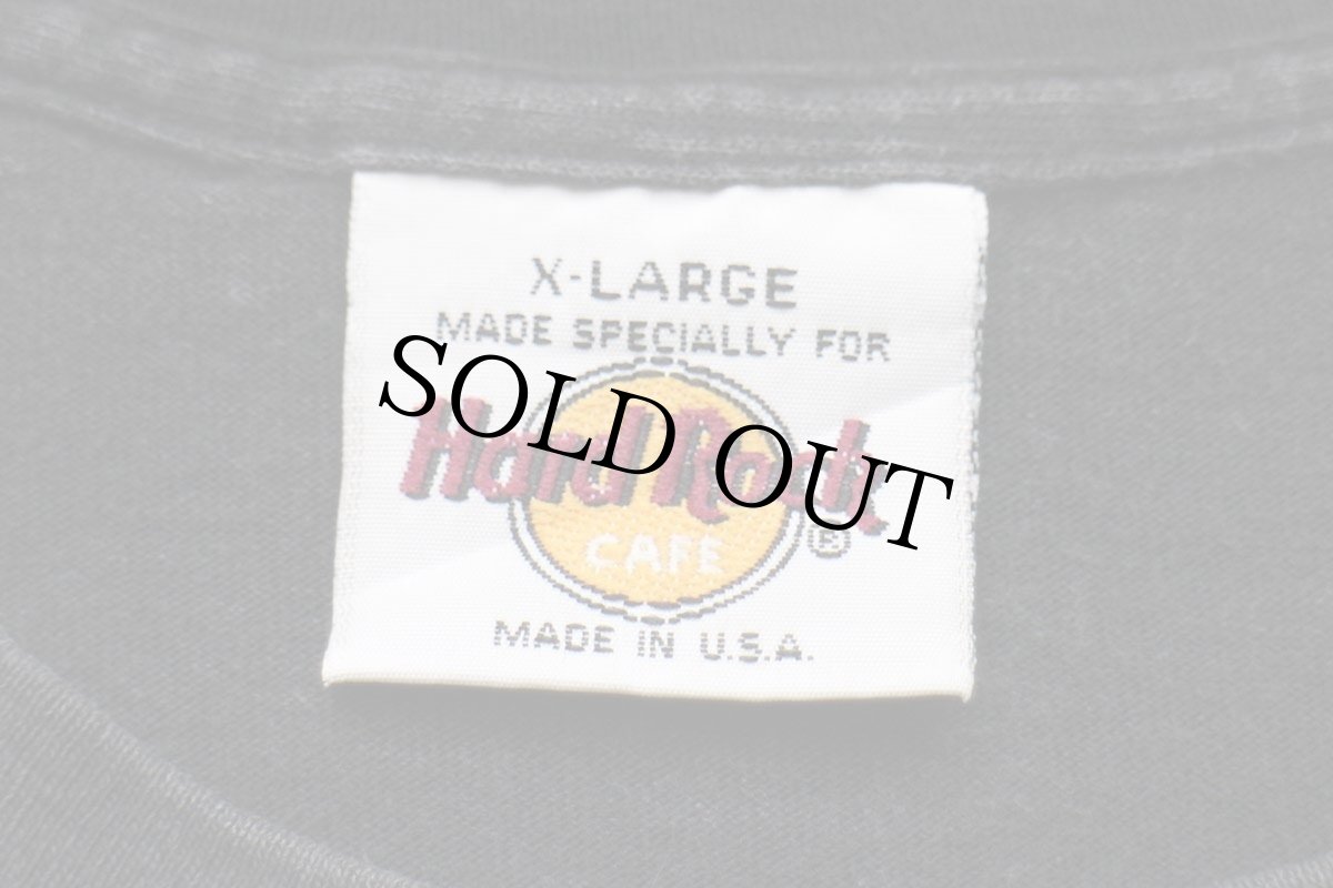 画像4: 90s USA製 Hard Rock CAFE ハードロック カフェ NASHVILLE コットンTシャツ 黒 XL (4)