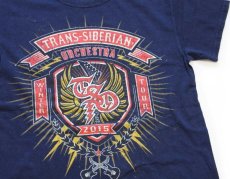 画像1: TRANS-SIBERIAN ORCHESTRA WINTER TOUR 2015 両面プリント バンドTシャツ 紺 (1)