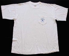 画像2: 90s CAMEL LIGHTS キャメル TEXAS コットン ポケットTシャツ 生成り (2)