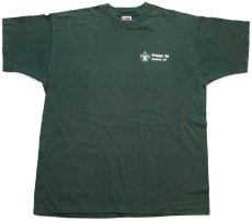 画像2: 90s BSA ボーイスカウト Troop 24 Dryden,NY 百合の紋章 コットンTシャツ 緑 XL (2)