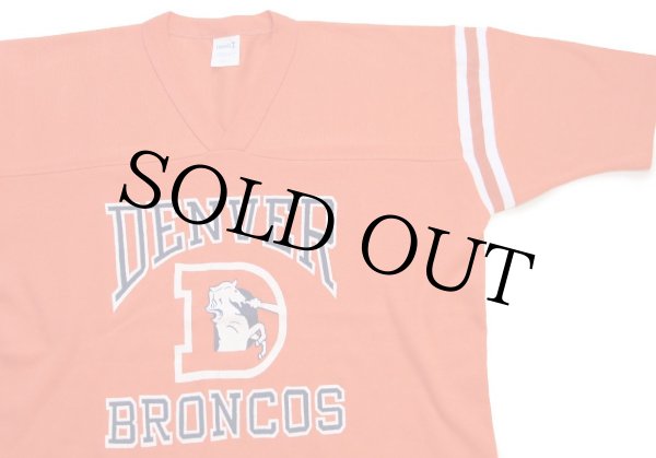 70s LOGO7 NFL DENVER BRONCOS Vネック フットボールTシャツ