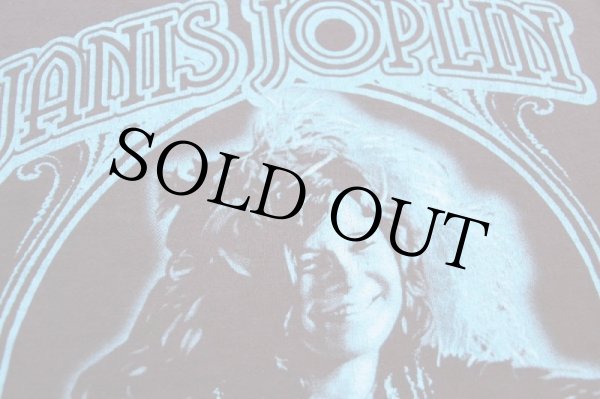 00s JANIS JOPLIN ジャニスジョプリン コットンTシャツ 焦げ茶