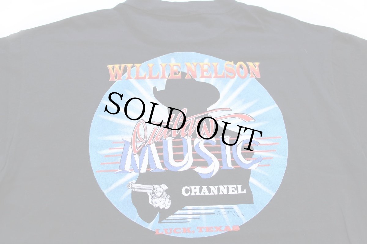 画像4: 90s USA製 Willie Nelson spirit 両面プリント コットンTシャツ 黒 XL (4)