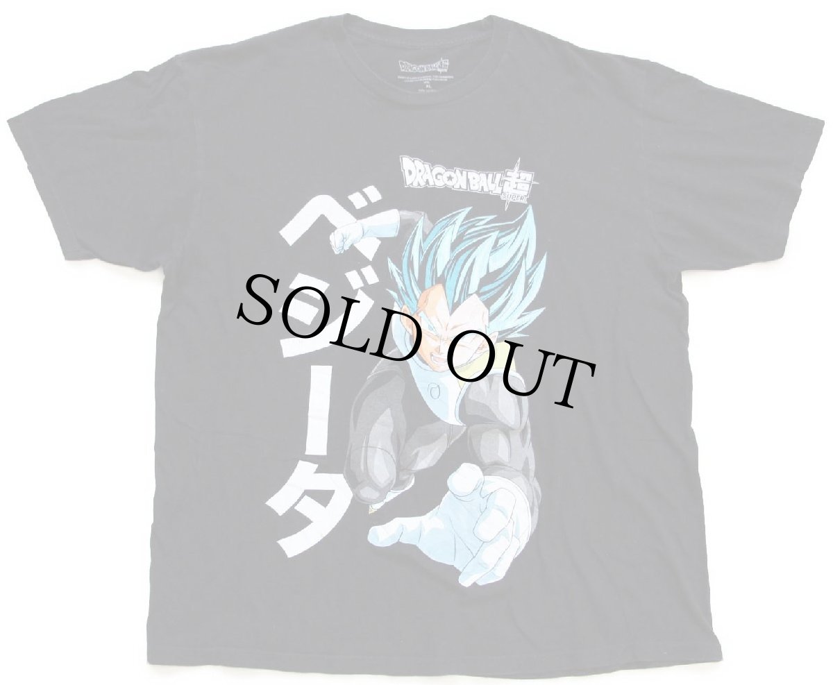 画像2: DRAGONBALL SUPER ドラゴンボール超 ベジータ コットンTシャツ 黒 XL (2)