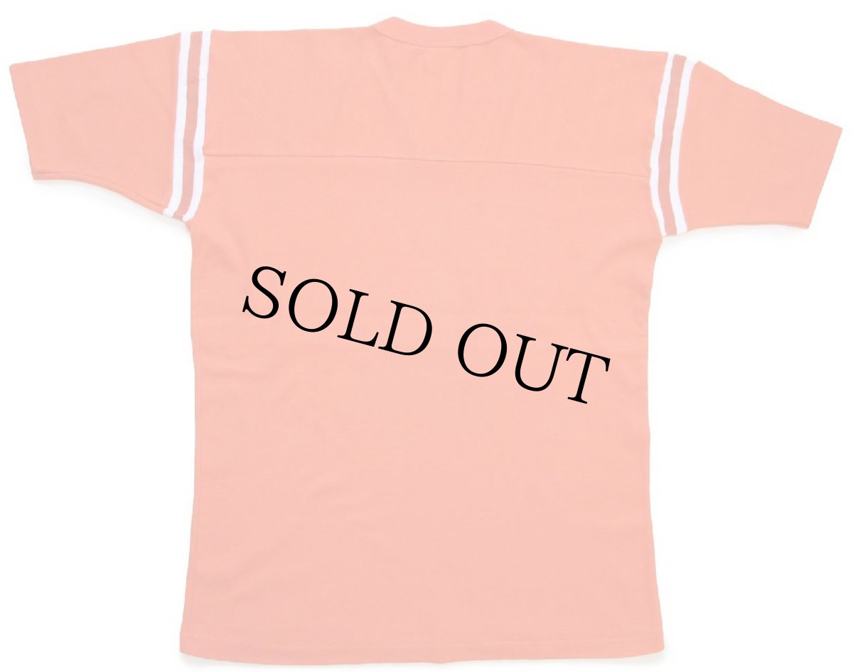 画像2: 70s LOGO7 NFL DENVER BRONCOS Vネック フットボールTシャツ オレンジ L (2)