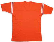 画像3: 70s LOGO7 NFL DENVER BRONCOS Vネック フットボールTシャツ オレンジ L (3)