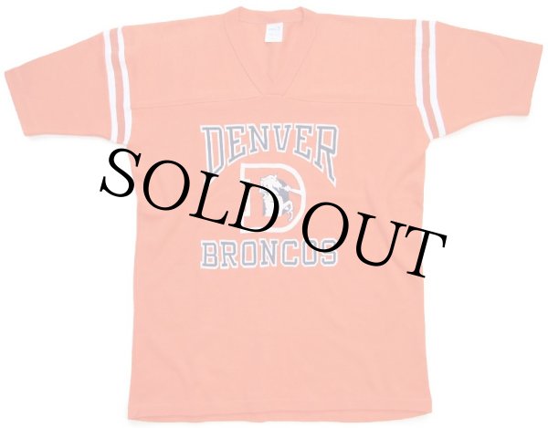 70s LOGO7 NFL DENVER BRONCOS Vネック フットボールTシャツ