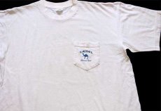 画像3: 90s CAMEL LIGHTS キャメル TEXAS コットン ポケットTシャツ 生成り (3)