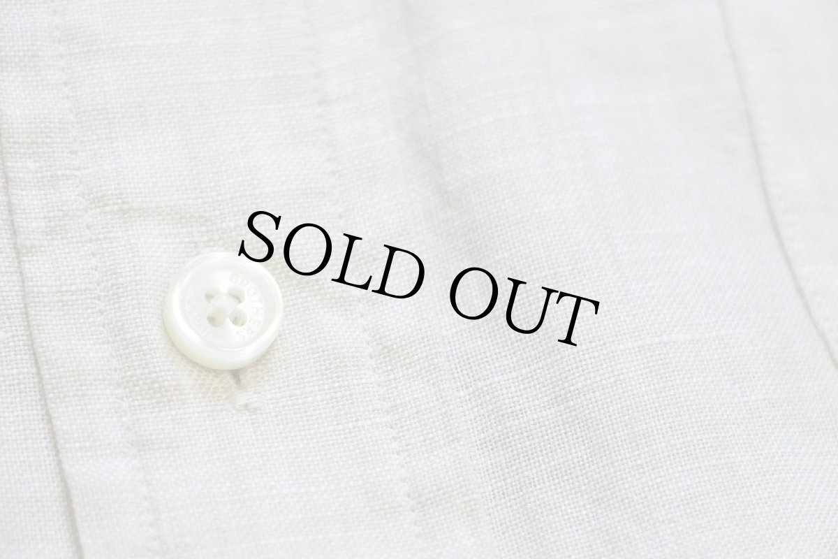 画像5: Brooks Brothersブルックスブラザーズ 無地 ボタンダウン アイリッシュ リネンシャツ ライトカーキ M (5)